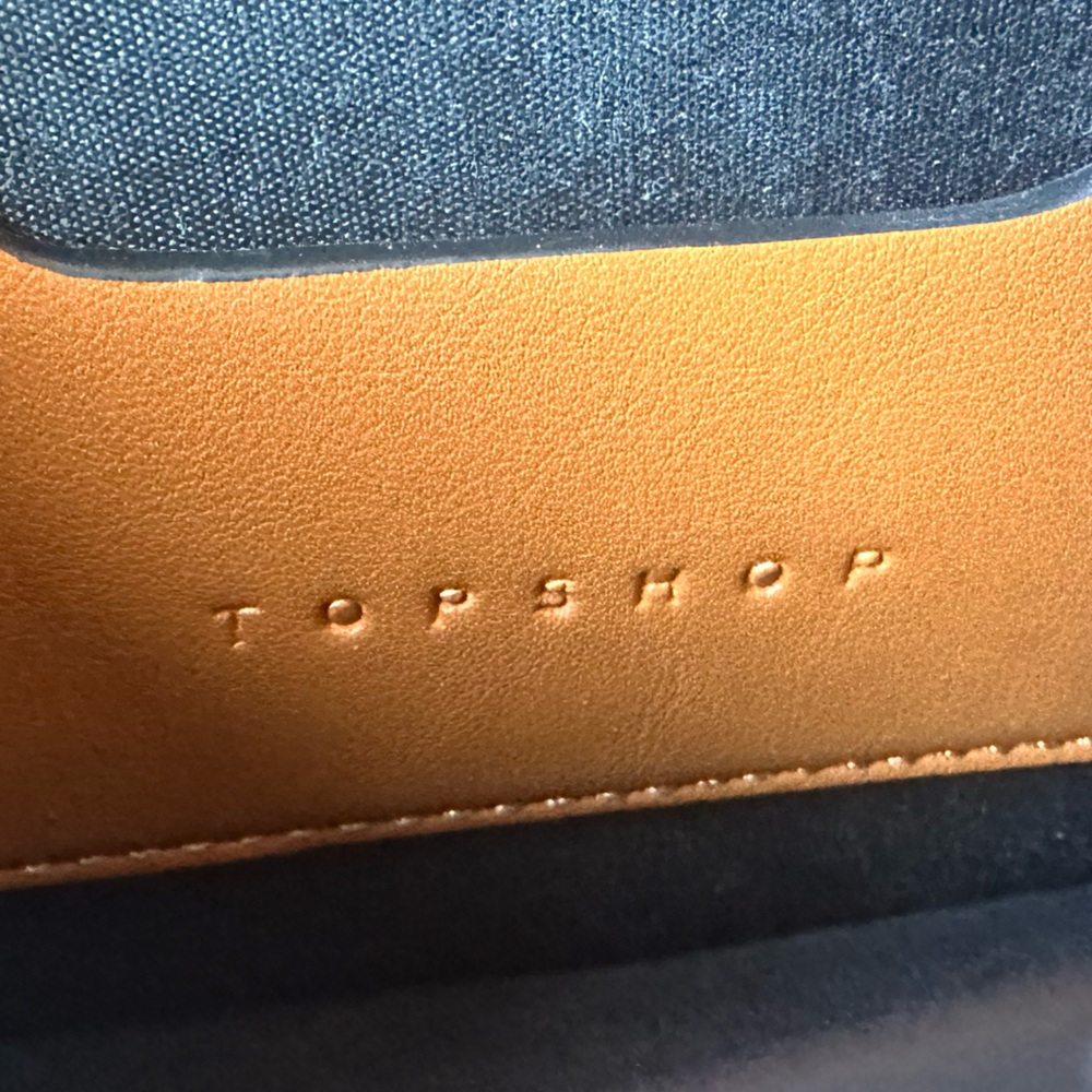 Topshop Tan Croc-Embossed Mini Belt Bag with Leopard Clasp - Picture 10 of 14
